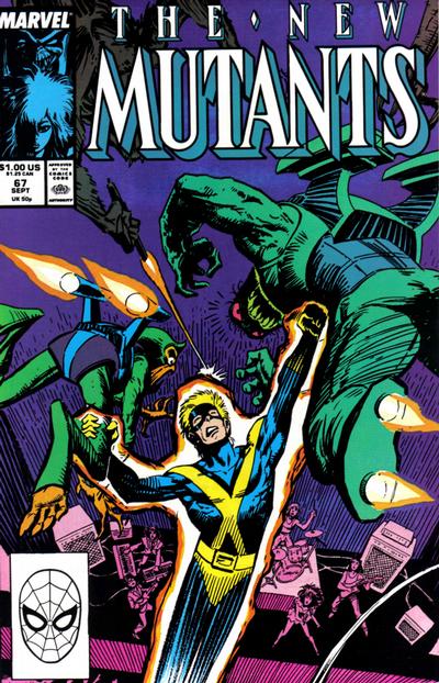Cover for The New Mutants (Marvel, 1983 series) #67 [Direct]