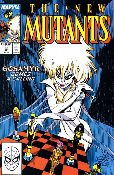 Cover for The New Mutants (Marvel, 1983 series) #68 [Direct]