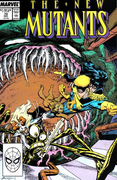 Cover for The New Mutants (Marvel, 1983 series) #70 [Direct]