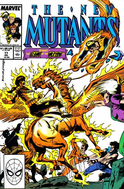 Cover for The New Mutants (Marvel, 1983 series) #77 [Direct]
