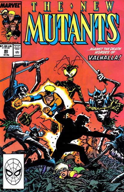 Cover for The New Mutants (Marvel, 1983 series) #80