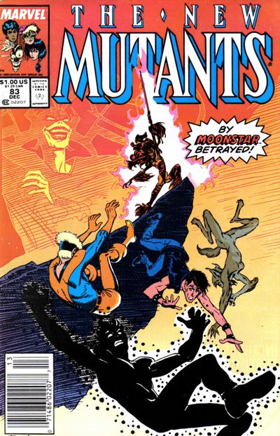 Cover for The New Mutants (Marvel, 1983 series) #83 [Direct]
