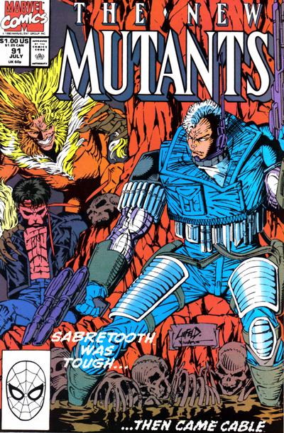 Cover for The New Mutants (Marvel, 1983 series) #91 [Direct]