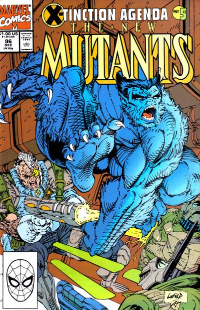 Cover for The New Mutants (Marvel, 1983 series) #96 [Direct]