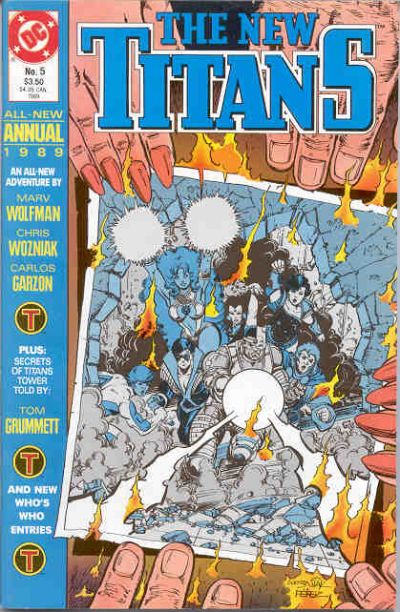 Cover for The New Titans Annual (DC, 1989 series) #5