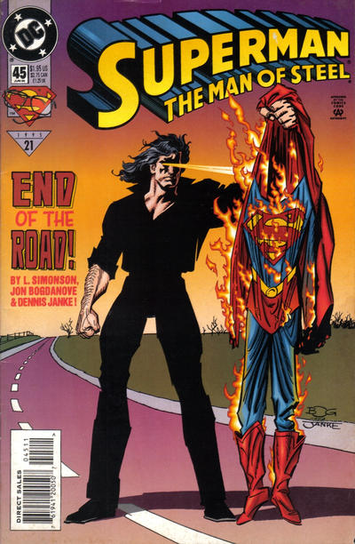 Cover for Superman: The Man of Steel (DC, 1991 series) #45 [Direct Sales]