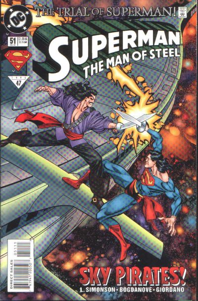 Cover for Superman: The Man of Steel (DC, 1991 series) #51 [Direct Sales]