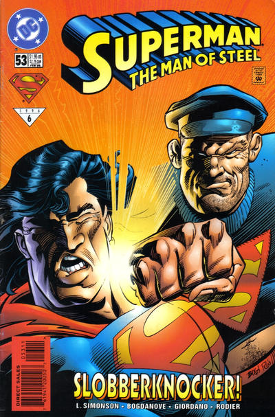 Cover for Superman: The Man of Steel (DC, 1991 series) #53 [Direct Sales]
