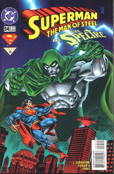 Cover for Superman: The Man of Steel (DC, 1991 series) #54 [Direct Sales]