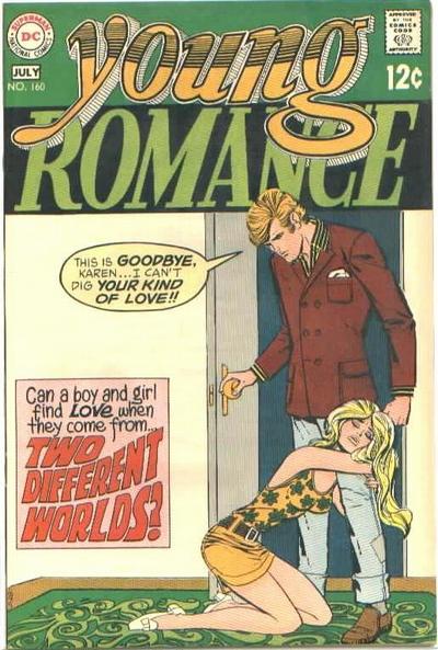 Cover for Young Romance (DC, 1963 series) #160