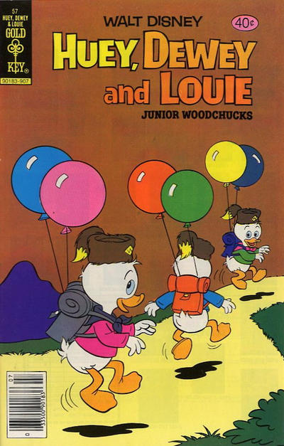 Cover for Walt Disney Huey, Dewey and Louie Junior Woodchucks (Western, 1966 series) #57 [Gold Key]