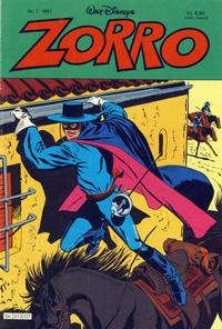 Cover Thumbnail for Zorro (Hjemmet / Egmont, 1980 series) #7/1981