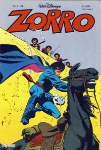 Cover Thumbnail for Zorro (Hjemmet / Egmont, 1980 series) #9/1981