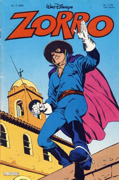 Cover for Zorro (Hjemmet / Egmont, 1980 series) #2/1980
