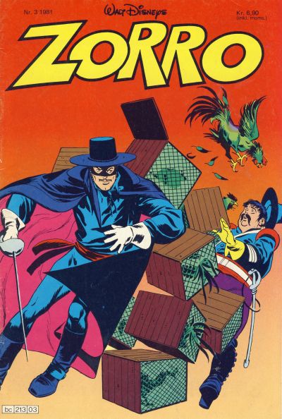Cover for Zorro (Hjemmet / Egmont, 1980 series) #3/1981