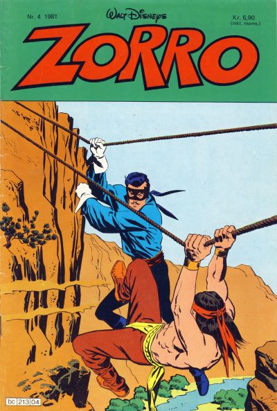 Cover for Zorro (Hjemmet / Egmont, 1980 series) #4/1981