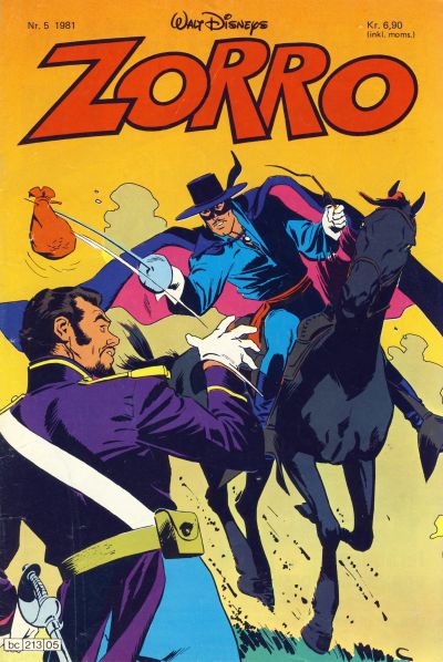 Cover for Zorro (Hjemmet / Egmont, 1980 series) #5/1981