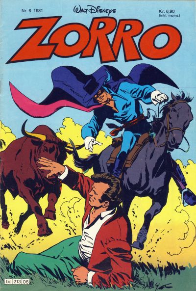 Cover for Zorro (Hjemmet / Egmont, 1980 series) #6/1981
