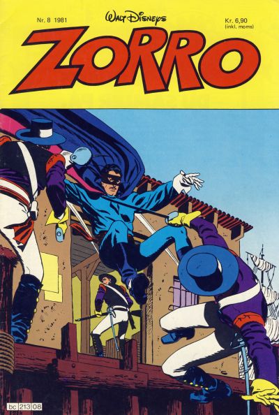 Cover for Zorro (Hjemmet / Egmont, 1980 series) #8/1981
