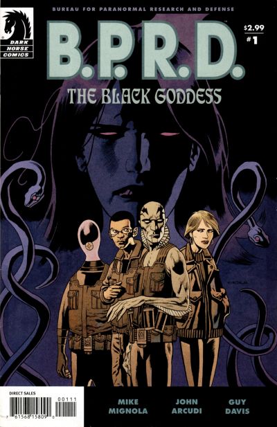 Cover for B.P.R.D.: The Black Goddess (Dark Horse, 2009 series) #1