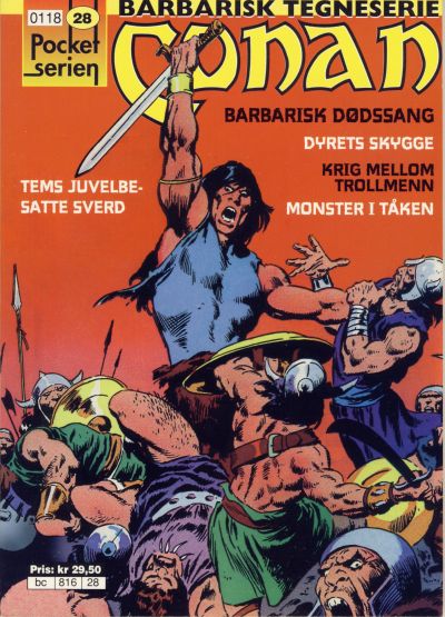 Cover for Pocketserien (Bladkompaniet / Schibsted, 1995 series) #28 - Conan - Barbarisk dødssang