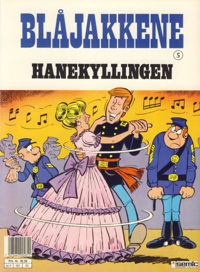 Cover for Blåjakkene (Semic, 1987 series) #5 - Hanekyllingen