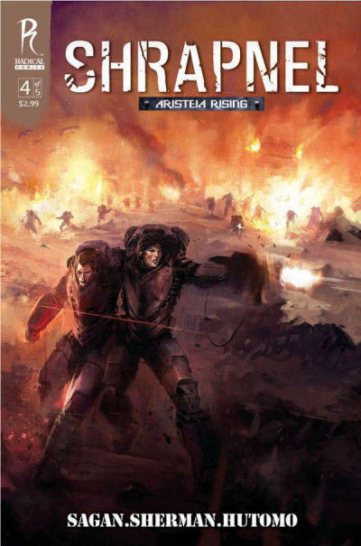 Cover for Shrapnel (Radical Comics, 2009 series) #4 [Cover B]