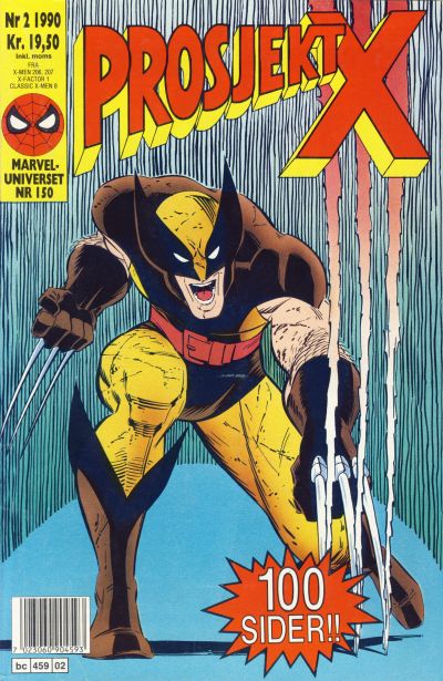Cover for Prosjekt X (Semic, 1990 series) #2/1990