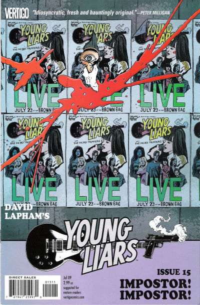 Cover for Young Liars (DC, 2008 series) #15
