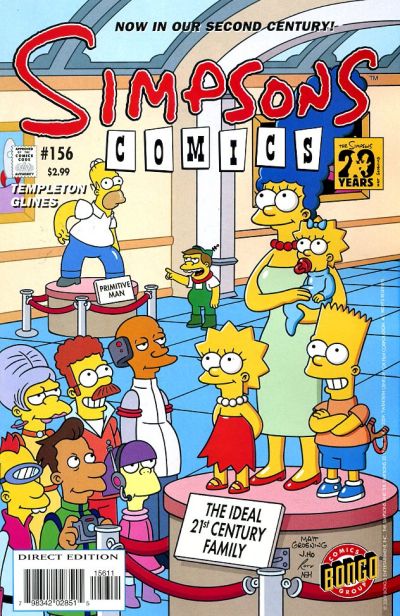Cover for Simpsons Comics (Bongo, 1993 series) #156