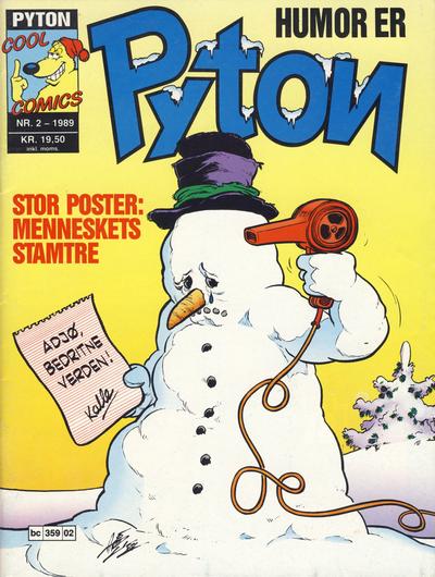 Cover for Pyton (Bladkompaniet / Schibsted, 1988 series) #2/1989