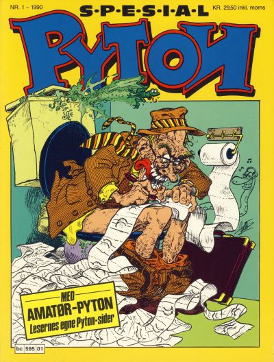Cover for Pyton Spesial [Spesial Pyton] (Bladkompaniet / Schibsted, 1990 series) #1/1990