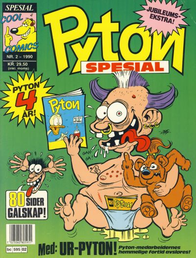 Cover for Pyton Spesial [Spesial Pyton] (Bladkompaniet / Schibsted, 1990 series) #2/1990