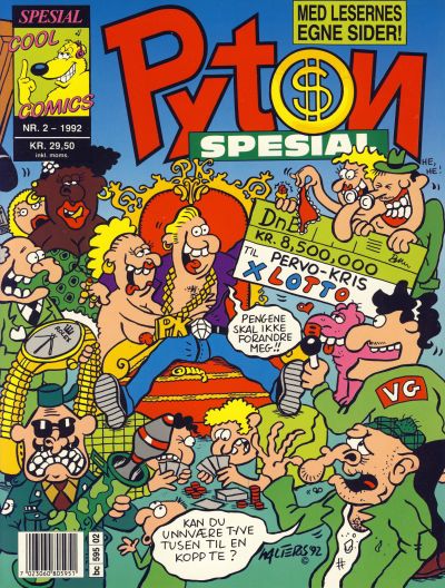 Cover for Pyton Spesial [Spesial Pyton] (Bladkompaniet / Schibsted, 1990 series) #2/1992