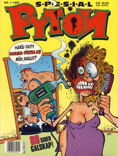Cover for Pyton Spesial [Spesial Pyton] (Bladkompaniet / Schibsted, 1990 series) #1/1993