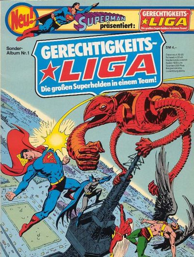 Cover for Gerechtigkeitsliga (Egmont Ehapa, 1977 series) #1