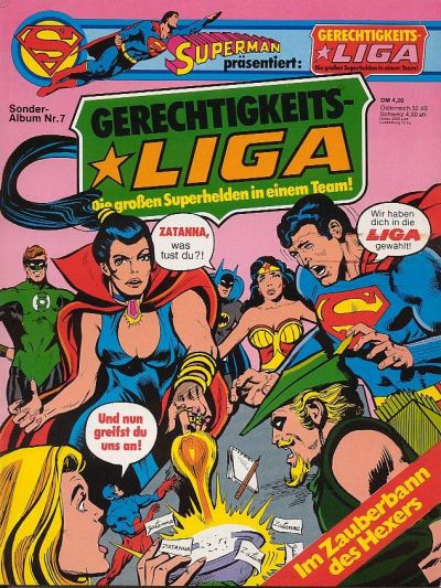 Cover for Gerechtigkeitsliga (Egmont Ehapa, 1977 series) #7