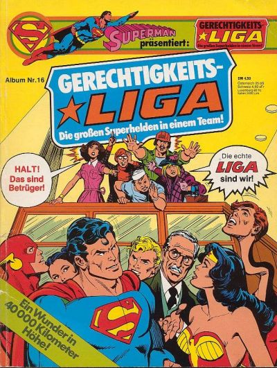 Cover for Gerechtigkeitsliga (Egmont Ehapa, 1977 series) #16
