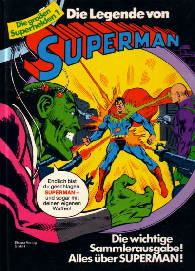 Cover for Die großen Superhelden (Egmont Ehapa, 1981 series) #1 - Die Legende von Superman