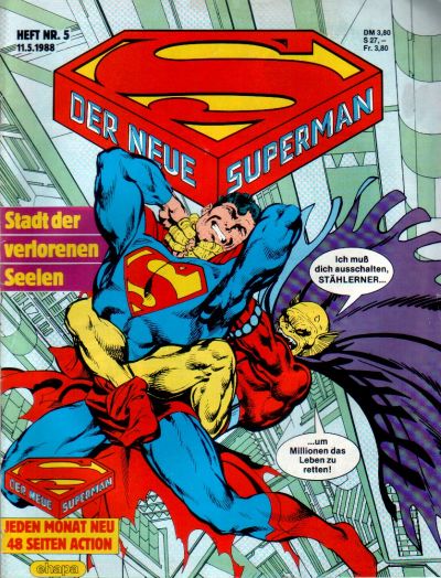 Cover for Der Neue Superman (Egmont Ehapa, 1987 series) #5/1988