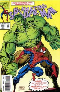 Cover for The Amazing Spider-Man (Marvel, 1963 series) #382 [Direct Edition]