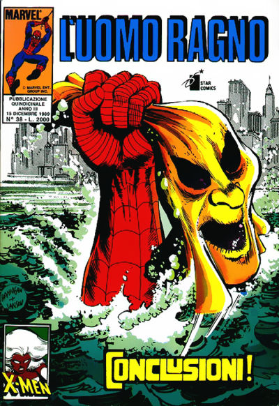 Cover for L'Uomo Ragno (Edizioni Star Comics, 1987 series) #38