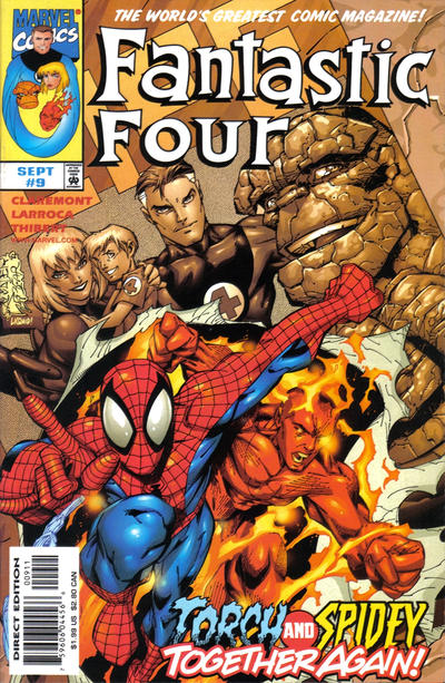 Cover for Fantastic Four (Marvel, 1998 series) #9 [Direct Edition]