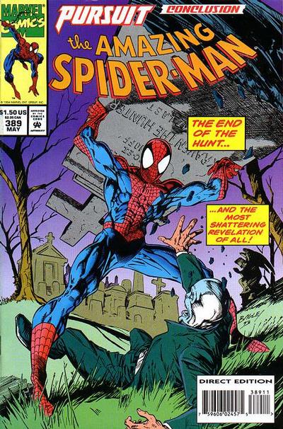 Cover for The Amazing Spider-Man (Marvel, 1963 series) #389 [Direct Edition]