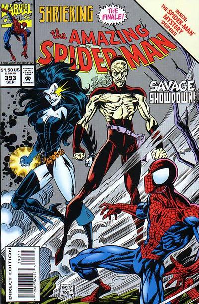Cover for The Amazing Spider-Man (Marvel, 1963 series) #393 [Direct Edition]