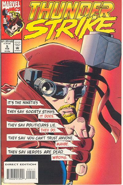 Cover for Thunderstrike (Marvel, 1993 series) #5
