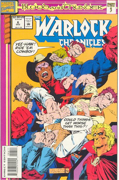 Cover for Warlock Chronicles (Marvel, 1993 series) #6 [Direct Edition]