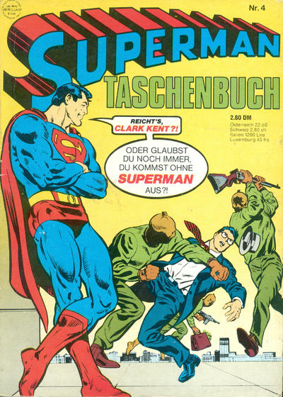 Cover for Superman Taschenbuch (Egmont Ehapa, 1976 series) #4