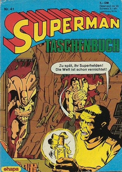 Cover for Superman Taschenbuch (Egmont Ehapa, 1976 series) #41