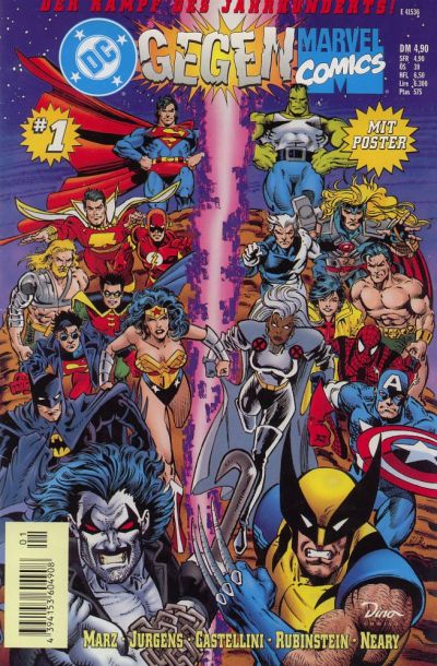 Cover for DC gegen Marvel (Dino Verlag, 1996 series) #1